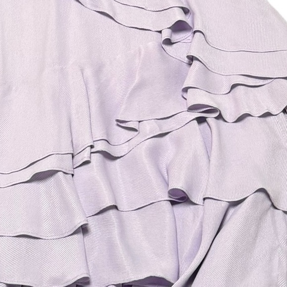 Anthropologie Forever That Girl Elegant Lavender Ruffle Dress Size XS - Picture 4 of 6
